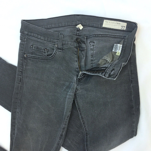 Rag & Bone light grey wash Skinny Stretch jeans 27 - Picture 8 of 8